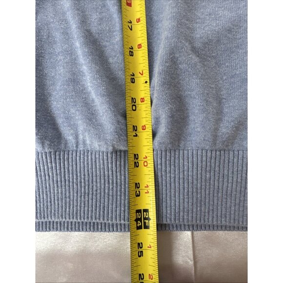 Tommy Hilfiger Mens Light Blue Cotton Blend Sleeveless V-Neck Sweater Vest L - Picture 9 of 11